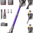 Cordless Vacuum Cleaner, 2 Batteries 120 Mins Runtime, 600W 50KPA Stick Vacuum with Self-Standing, Tangle-Free Brush, LED Display, Vacuum Cleaner for Home Hardwood Floor, Carpet, Pet Hair