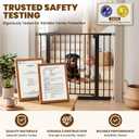 Mumeasy 36" Extra Tall Dog Gate,29.7"-40.5" Baby Gate for Stairs & Doorways