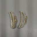 Large Pearl Hair Clips - 4.5 inch Zinc Alloy Banana Claw Clips for Thick Hair, Strong Hold Accessories for Women and Girls (3PCS)