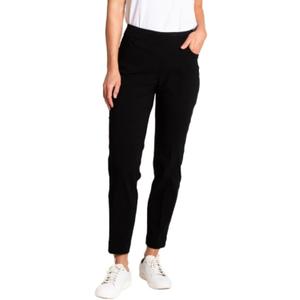 SLIM-SATION Women's Ankle Pant (6, Black)
