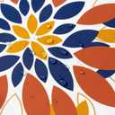 SWANCOCO Floral Outdoor Pillow Covers Waterproof Spring Throw Pillow Cases Orange 18x18 Inch Set of 2 Decorative Summer Cushion Covers for Patio Furniture Garden Bench Porch Sofa