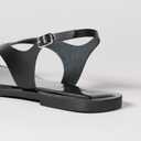 The Drop Women's Cinda Thong Sandal (9, Black)