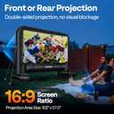 VIVOHOME 14 FT Inflatable Projector Screen for Outside, Blow Up Movie Screen Outdoor Use, Mega Large TV Screen with Carry Bag for Backyard, Tube Leg Support