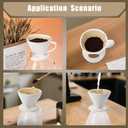 600 Count #2 Coffee Filter, Disposable Cone Coffee Filters For Pour Over and Drip Coffee Maker (2-6 cup)