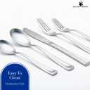 David Burke 20-Piece Avignon Flatware Set - Premium Stainless Steel Silverware, Elegant Utensil Set, Service for 4