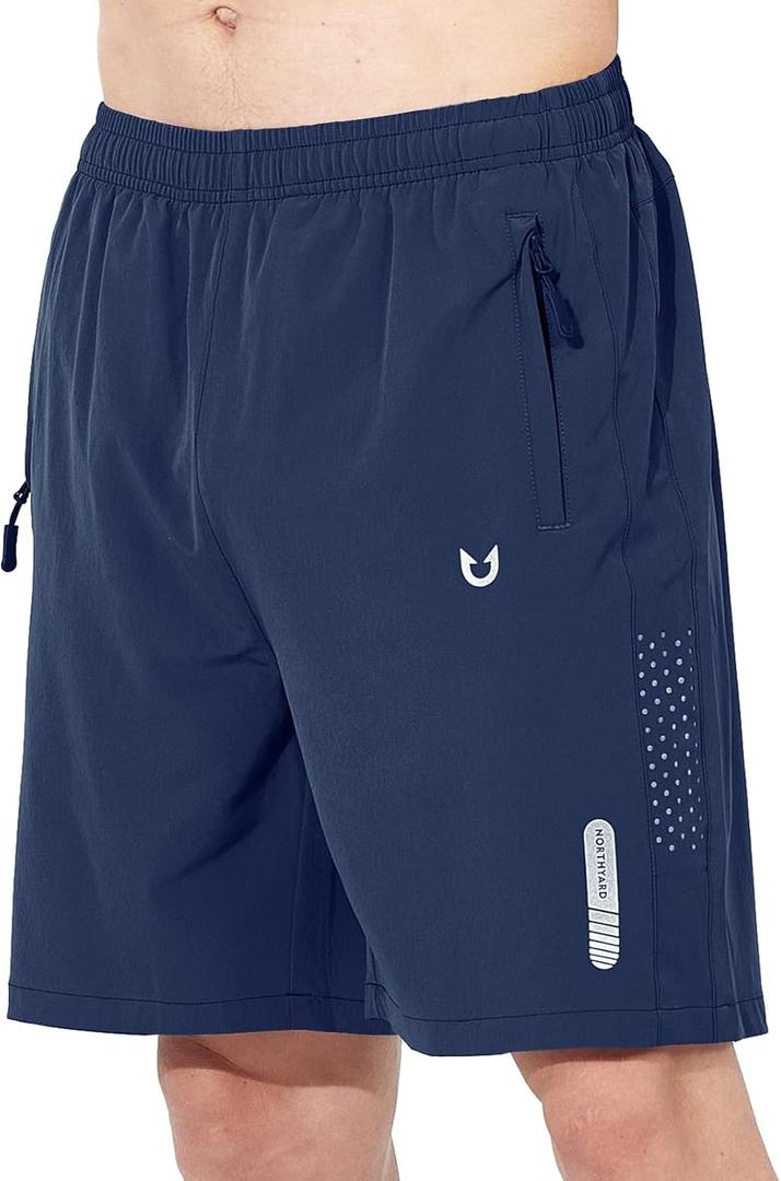 NORTHYARD Men's Athletic Running Shorts Gym Workout Shorts 7"/ 9"/ 5" Quick Dry Lightweight Sports Basketball Exercise Tennis, Size US 2XL