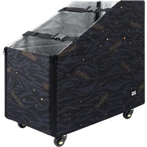 ROCKBROS 20 Inch Folding Bike Travel Case (Fits 16"-22"), Portable Bicycle Storage Bag, Semi-Hard Carrier Box with Wooden Base & Rain Cover for Car Trunk and Commute