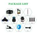 66FT Drip Irrigation Kit, Automatic Garden Watering System with Tool-Free Quick Connectors, 360° Bending Droppers & Copper Misting Nozzles for Greenhouse, Patio, Lawn & Vegetable Garden. (20M)