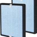 M11 Replacement Filter Compatible with HIMOX M11 Air Purifier, 2-in-1 H13 True HEPA 3-Stage Filtration Activated Carbon, 2 Pack