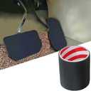 Non-Slip Car Pedal Covers Adhesive Tape Cuttable Universal Rubber Brake Clutch Pedal Pad Cover Sticker for Honda Civic Accord CR-V Acura Toyota BMW VW Ford Chevrolet Gas and Brake Foot Pedals