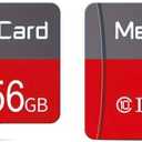 2 Pack TF Card 256GB with Adapter, High Speed Memory Card, UHS-I C10 A1 Memory TF Card for Tablet/Mobile Phone/Camera/Car Audio/Game Console (Red 2PACK 256GB)