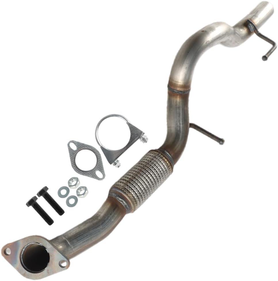 Front Exhaust Flex Pipe Replacement Compatible with 2015-2018 Jeep Renegade, 2016-2017 Fiat 500x, 2017-2021 Compass 2.4L, Direct Fit Replaces Parts