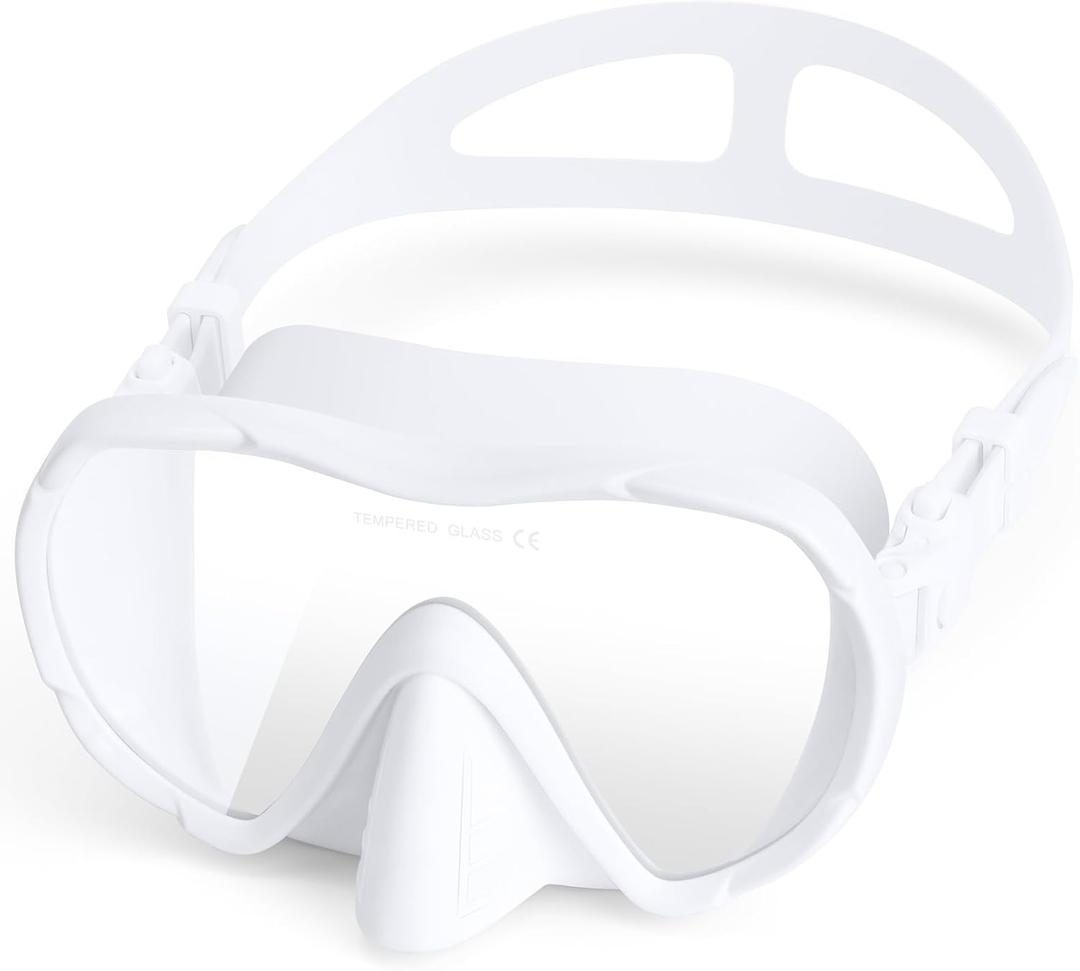 Adult Swim Goggles with Nose Cover, Wide View Diving Mask No Leak Swimming Goggles for Men Women Youth