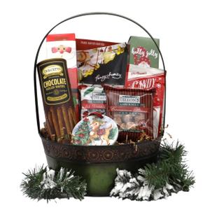 Gift Basket Village: A Family Christmas Delight - Pretzels, Cocoa, Candied Nuts, Cookies & More
