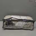 Extra Wide Pinch Pleated Linen Curtains 108 Inches Long 70 Inch Width Linen Flax Light Filtering Window Curtains 108 Inch for Living Room Bedroom Patio Pinch Pleat Drapes Hooks Rings 1 Panel 70x108