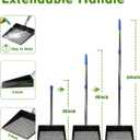 Large Chicken Poop Scooper, Chicken Coop Accessories,Metal Litter Scooper For Chicken,Chicken Coop Cleaning Tools,Heavy Duty Poop Shovel For Chicken Coop Accessories,Chicken Coop Must Haves (Black)