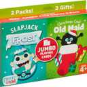 Chuckle & Roar Holiday Jumbo Playing Cards  Slap Jack Frost and Christmas Coal Old Maid