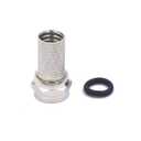 VCE Coaxial Cable Connector with Combined Format, 3GHz Nickel Plated Coax Coupler Kit for Coaxial Cable Extension, TV, Satellite Antenna, 6 + 3 Packs
