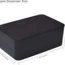 Diaper Wipes Dispenser, Tissue Storage Box Case, Wet Wipe Dispenser Holder with Lid for Home, Office, Cars (Black)