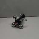 Ayleid Trailer Hitch Tri-Ball Mount with Hook & Pin Balls Sized 1-7/8, 2 & 2-5/16 inches, Tow Hitch, Silver