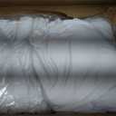 10 Panels 5ftx30ft White Ceiling Drapes for Wedding Parties 30 FT Extra Long Thick Polyester Wrinkle-Free Drapery Tent Decor Decorations for Birthday Party Ceremony Stage Swag, 60"w X 360"l