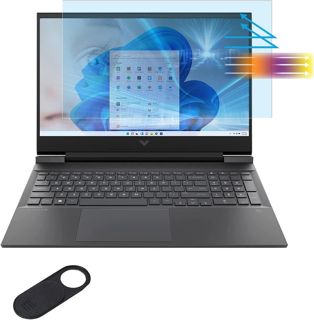 16.1" Eyes Protection Screen Protector for HP Victus Gaming Laptop 16.1 inch, HP OMEN 16.1 Gaming Laptop (16.1 Inch) Anti-Blue Light Anti-Glare Anti-UV Filter, Reduces Eye Strain, Anti Fingerprint