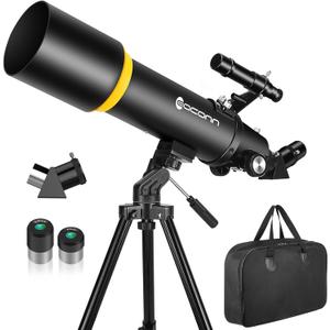 Telescope for Adults, 90mm Aperture 600mm Refractor Telescope for Kids and Beginners, Telescopes for Adults Astronomy with Handbag and Phone Adapter