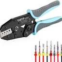 Crimping Tool for Delphi APTIV Weather Pack Terminals or Metri-Pack Connectors - AWG 18-13 (1.0-2.5mm²) with Chrome-Moly Steel Wire Cutting Jaw - One Cycle Crimping - Ratcheting Wire Crimper
