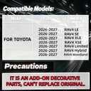 MUTUSAISI Rear Spoiler Roof Wing Fit for Toyota RAV4 2026+ Accessories