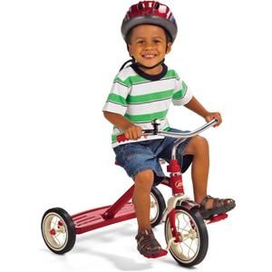 Radio Flyer Classic 10 Inch Toddler Tricycle with Rubber Tires and Steel Frame, Red | Toddler, Rubber Tires, Steel Frame