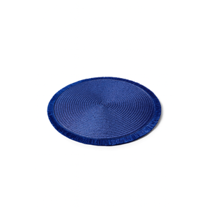 NDO 4 PK FRINGE PLACEMAT BLUE