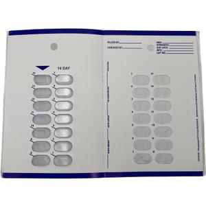 2 Week/ 14 Day Cold Seal Medication Pill Blister Cards, Disposable Easy to Use Unit Dose Pill Organizer for Summer Camps, Nursing Homes, Weekend Getaways and Caregivers (12 Pack)