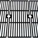 Direct store Parts DC115 Porcelain Coated Cast Iron Cooking grid 16 15/16" x 8 5/16" Replacement for Charbroil 463240804, Centro, Broil King, Costco Kirkland, K Mart, Master Chef Gas Grill, set of 3