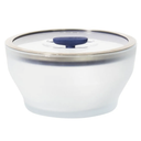 Anyday 4-Cup Microwave Cookware & Glass Container with Glass Lid, Plastic-Free Deep Food Storage | Stackable Airtight Steamer with Vented Lid for Microwave-Safe Reheating, Steaming Vegetables & Rice