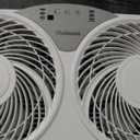 Holmes 9 Inch TwinBreeze Reversible Window Fan 3 Speed Remote CleanBreeze White