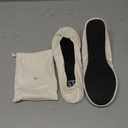 Silky Toes Foldable Flats for Women Purse Ballet Shoes Ballerina Slippers (X-Large, White)