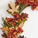 30" Artificial Fall Hydrangea and Berry On Natural Twig Wreath