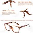 Progressive Multifocal Reading Glasses for Women Men, Square Blue Light Blocking Computer Readers