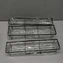 3PCS Cabinet Door Organizer,Self Adhesive Kitchen Cabinet Organizer,Cabinet Door Storage Box for Bathroom/Kitchen/Living room,Storage shelf rv must haves. (Blackiron)