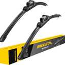 MIKKUPPA 24"+19" Windshield Wipers Blades - Replacement for 2011-2023 VW Jetta, 2012-2018 VW Passat, 2013-2017 VW CC - All Season Quiet Front Wiper Blades, Pack of 2