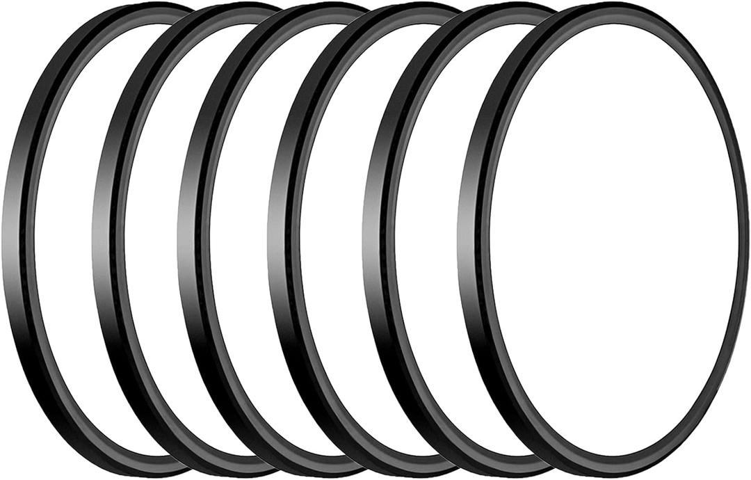 WKONCLDY 6Pack 3200lm LED Flush Mount Ceiling Light, Super Slim 12 inch LED Ceiling Light, 5000K LED Ceiling Light for Bedroom, Living Room, Dining Room (Black, Six Pack)
