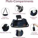 Momcozy Universal Baby Stroller Organizer, 2 Insulated Cup Holder, Detachable Zippered Pocket, Adjustable Shoulder Strap, Large capacity for baby essentials, Compact Design Fits Any Strollers
