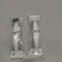 V171 6-1/2" Gate Handle, Screen Door Handle in White- 2 Pack