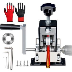 TreVark Manual Wire Stripping Machine Gauge Wire 0.06-1 inches, Scrapping Copper Wire Peeler Machine, Drill Powered Hand Crank Wire Stripper Tool for Scrap Copper Recycling