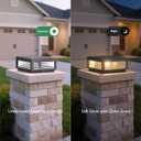 Outdoor Post Lights, 11.81" Column Pillar Light Hard Wired, Modern Fence Posts Lamp Waterproof 3000K Warm LED Lighting Lantern with E26 Bulb for Patio Driveway Garden Decoration