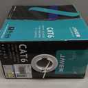 JAVEX 23AWG CAT6 ethernet Cable 600MHz UL Certified [1000 Feet/305M] Made in Taiwan Solid Bare Copper, ETL Listed, TAA Compliant, UTP Ethernet Bulk Cable, White