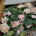 Ling's moment 17.5" Tall Standing Artificial Flowers Arrangements 4 pcs Wedding Aisle Runner Chair Decorations Blush & Pink Centerpieces for Ceremony Reception Rose Floral Party Outdoor