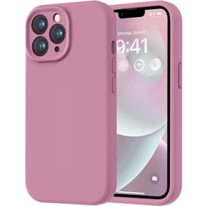 LOVE 3000 Designed for iPhone 13 Pro Max Case, Premium Silicone with [Soft Anti-Scratch Microfiber Lining] Shockproof Protective Phone Case for Men Women Girls 6.7", Lavender Purple