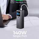 140W Portable Charger, 27600mAh USB C 3-Port Laptop Power Bank PD 3.1 Fast Charging Digital Display Battery Pack for iPhone 16/15/14/13/12 Series, Samsung, MacBook, Dell, and More