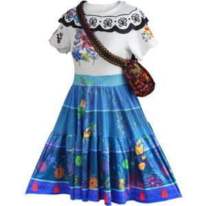 Magic Princess Costume Dress for women Anime Halloween Cosplay Outfit (3X-Large, Blue)